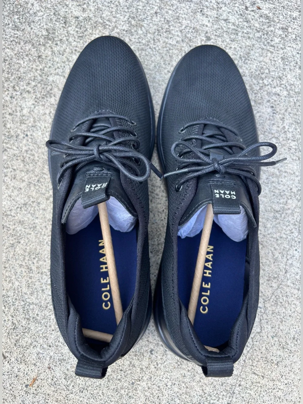 Cole Haan Grand Plus Essex Distance Knit Oxford Black Size 11 NWOT